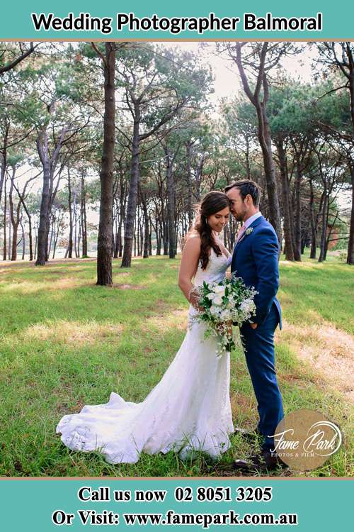 Photo of the Bride and the Groom at the yard Balmoral NSW 2088