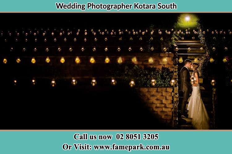 Photo of the Groom and the Bride kissing Kotara South NSW 2289